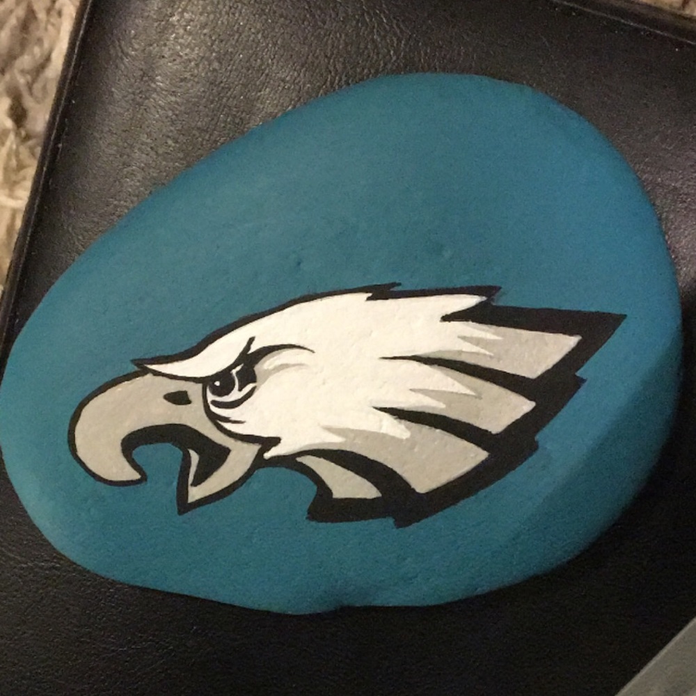 Painted stone